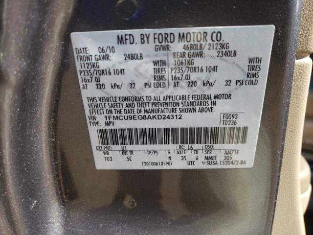 Photo 9 VIN: 1FMCU9EG8AKD24312 - FORD ESCAPE LIM 