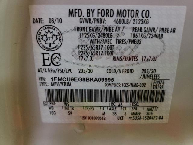 Photo 12 VIN: 1FMCU9EG8BKA09995 - FORD ESCAPE LIM 