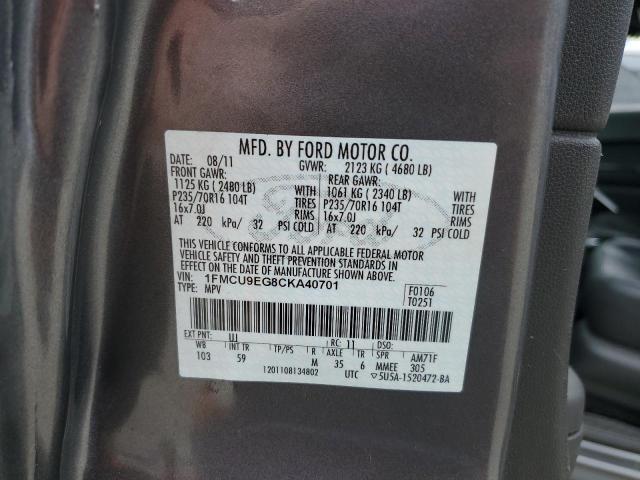 Photo 12 VIN: 1FMCU9EG8CKA40701 - FORD ESCAPE LIM 