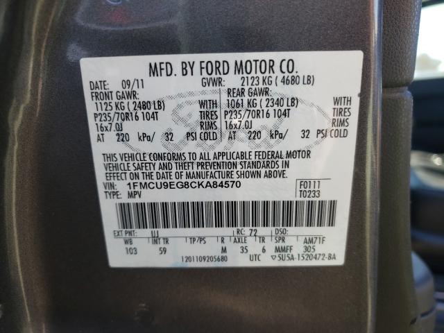 Photo 9 VIN: 1FMCU9EG8CKA84570 - FORD ESCAPE LIM 