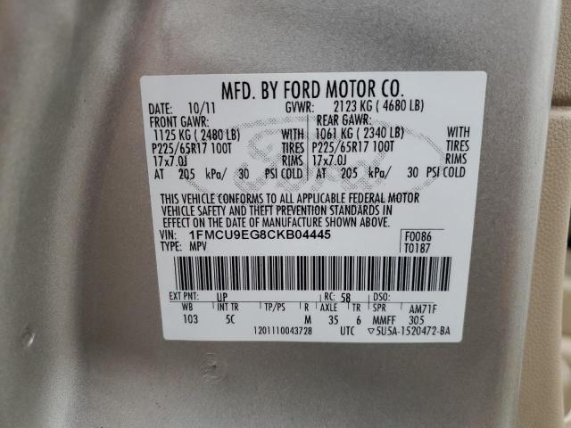 Photo 12 VIN: 1FMCU9EG8CKB04445 - FORD ESCAPE LIM 