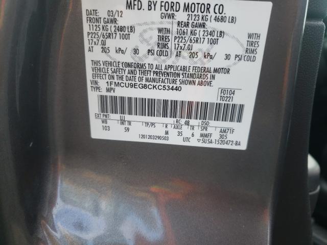 Photo 9 VIN: 1FMCU9EG8CKC53440 - FORD ESCAPE LIM 