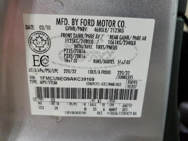 Photo 12 VIN: 1FMCU9EG9AKC39169 - FORD ESCAPE LIM 