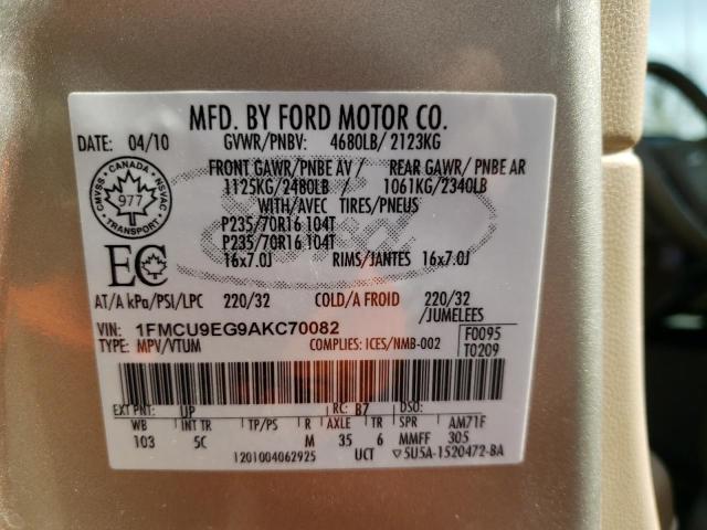 Photo 9 VIN: 1FMCU9EG9AKC70082 - FORD ESCAPE LIM 