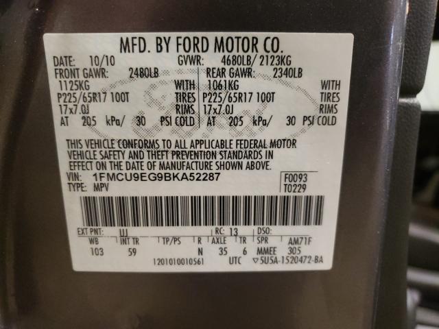 Photo 9 VIN: 1FMCU9EG9BKA52287 - FORD ESCAPE LIM 