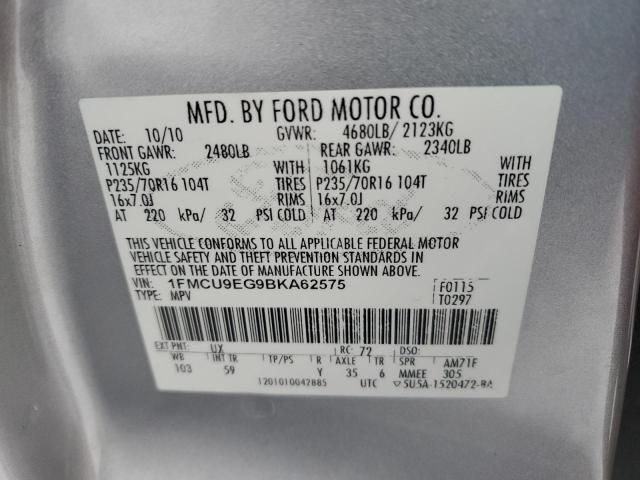 Photo 11 VIN: 1FMCU9EG9BKA62575 - FORD ESCAPE 