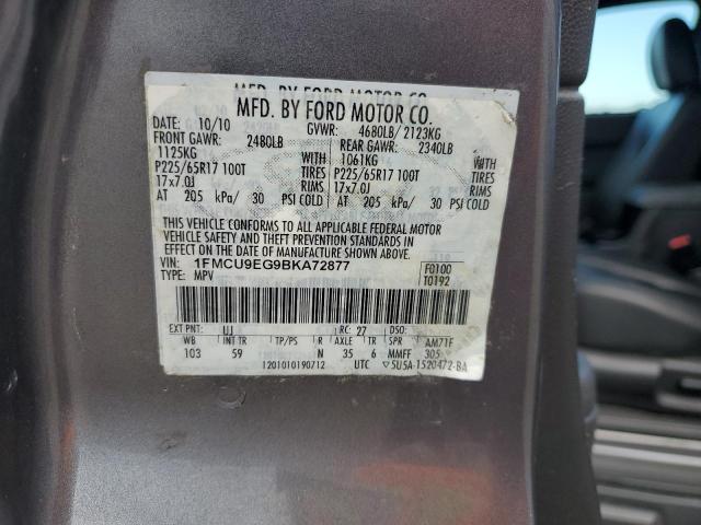 Photo 12 VIN: 1FMCU9EG9BKA72877 - FORD ESCAPE 