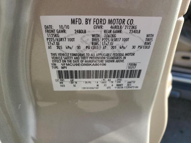 Photo 12 VIN: 1FMCU9EG9BKA80106 - FORD ESCAPE LIM 