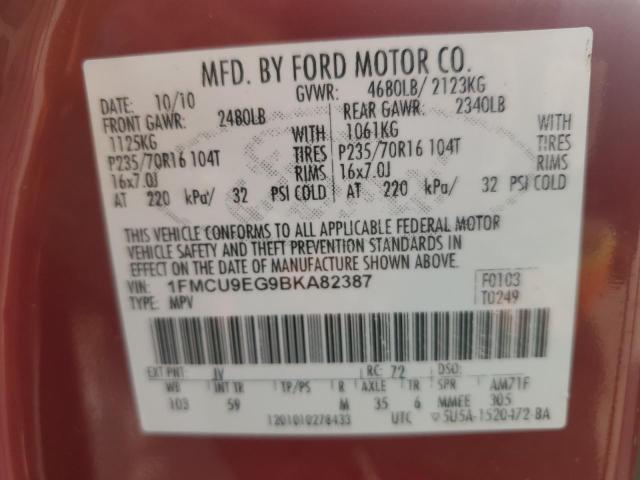 Photo 11 VIN: 1FMCU9EG9BKA82387 - FORD ESCAPE LIM 