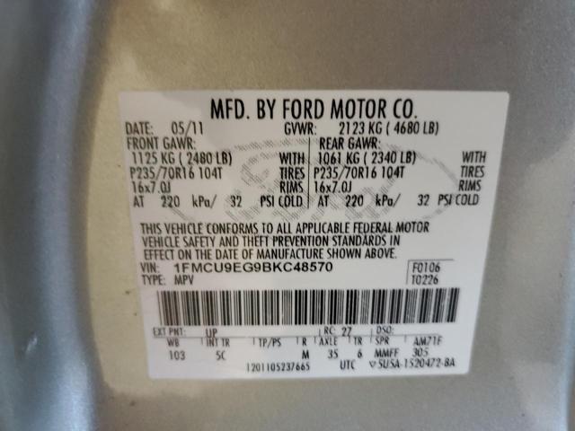 Photo 11 VIN: 1FMCU9EG9BKC48570 - FORD ESCAPE 