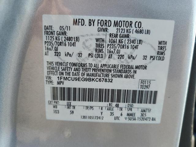 Photo 12 VIN: 1FMCU9EG9BKC67832 - FORD ESCAPE 