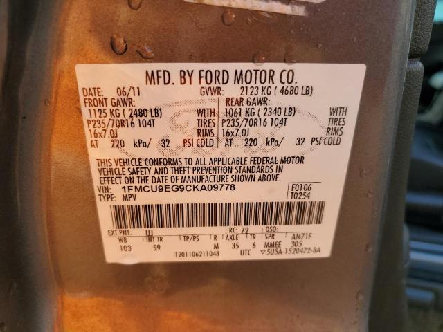 Photo 12 VIN: 1FMCU9EG9CKA09778 - FORD ESCAPE LIM 