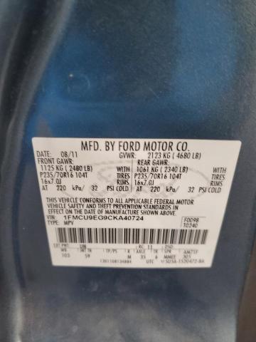 Photo 12 VIN: 1FMCU9EG9CKA40724 - FORD ESCAPE LIM 