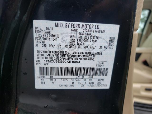 Photo 9 VIN: 1FMCU9EG9CKB10044 - FORD ESCAPE LIM 