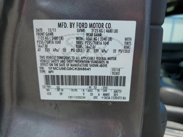 Photo 12 VIN: 1FMCU9EG9CKB68641 - FORD ESCAPE 