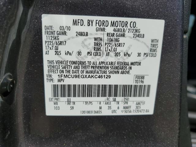 Photo 12 VIN: 1FMCU9EGXAKC46129 - FORD ESCAPE 