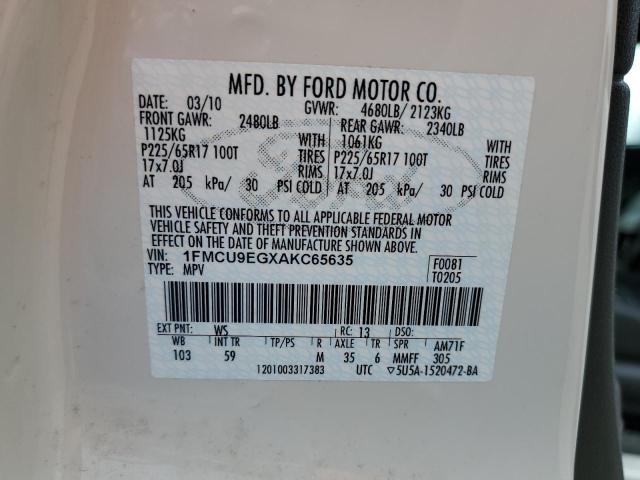 Photo 13 VIN: 1FMCU9EGXAKC65635 - FORD ESCAPE LIM 