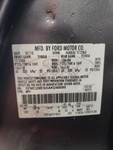 Photo 12 VIN: 1FMCU9EGXAKD45095 - FORD ESCAPE 