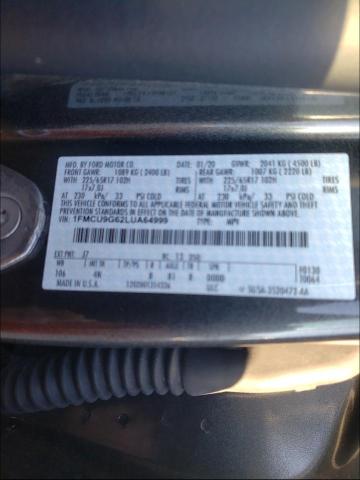 Photo 9 VIN: 1FMCU9G62LUA64999 - FORD ESCAPE SE 