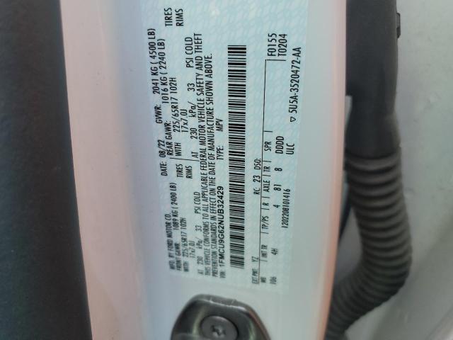 Photo 12 VIN: 1FMCU9G62NUB32429 - FORD ESCAPE SE 