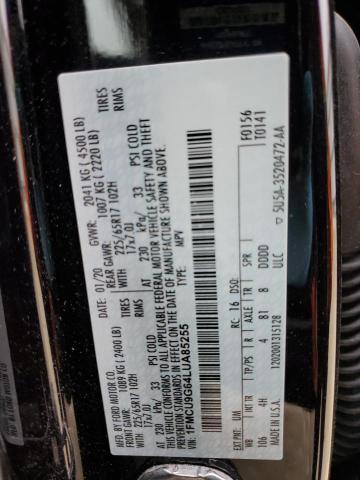 Photo 11 VIN: 1FMCU9G64LUA85255 - FORD ESCAPE 