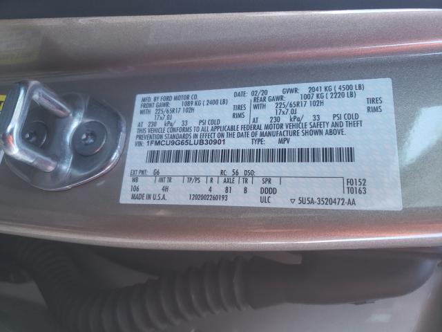 Photo 9 VIN: 1FMCU9G65LUB30901 - FORD ESCAPE SE 