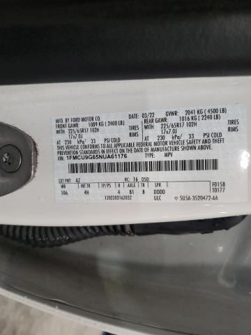 Photo 12 VIN: 1FMCU9G65NUA61176 - FORD ESCAPE SE 