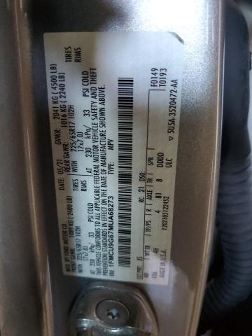 Photo 12 VIN: 1FMCU9G67MUA68273 - FORD ESCAPE SE 