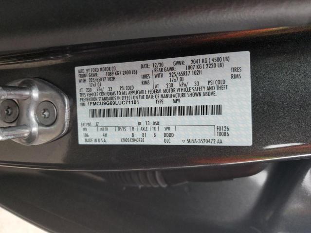 Photo 12 VIN: 1FMCU9G69LUC71101 - FORD ESCAPE SE 