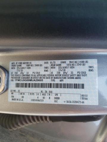 Photo 9 VIN: 1FMCU9G69MUA29605 - FORD ESCAPE SE 