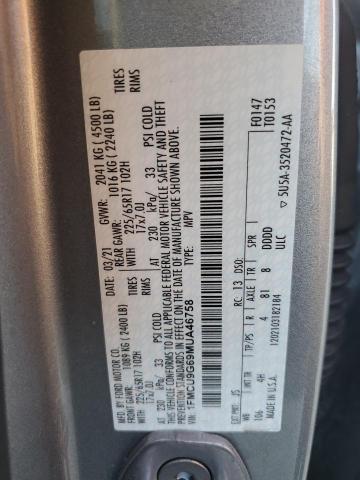 Photo 12 VIN: 1FMCU9G69MUA46758 - FORD ESCAPE SE 