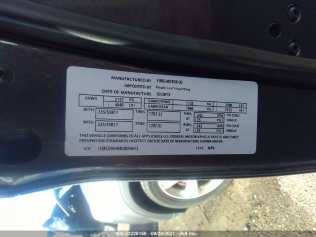 Photo 8 VIN: 1FMCU9G90DUD04613 - FORD ESCAPE 