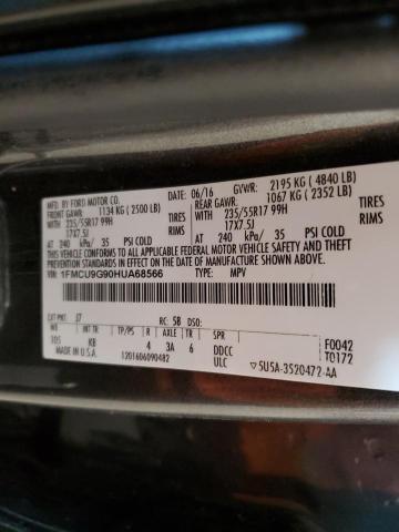 Photo 13 VIN: 1FMCU9G90HUA68566 - FORD ESCAPE 