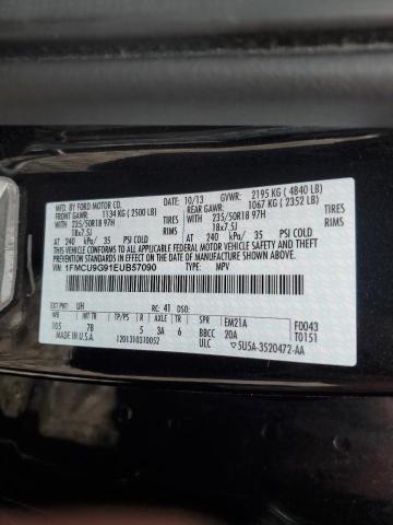 Photo 11 VIN: 1FMCU9G91EUB57090 - FORD ESCAPE SE 