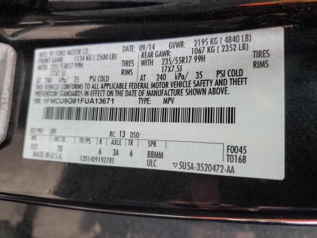 Photo 12 VIN: 1FMCU9G91FUA13671 - FORD ESCAPE 