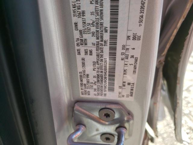 Photo 9 VIN: 1FMCU9G91HUB80261 - FORD ESCAPE SE 