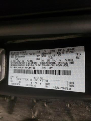 Photo 9 VIN: 1FMCU9G91HUC50728 - FORD ESCAPE SE 