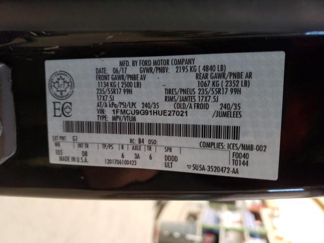 Photo 12 VIN: 1FMCU9G91HUE27021 - FORD ESCAPE 