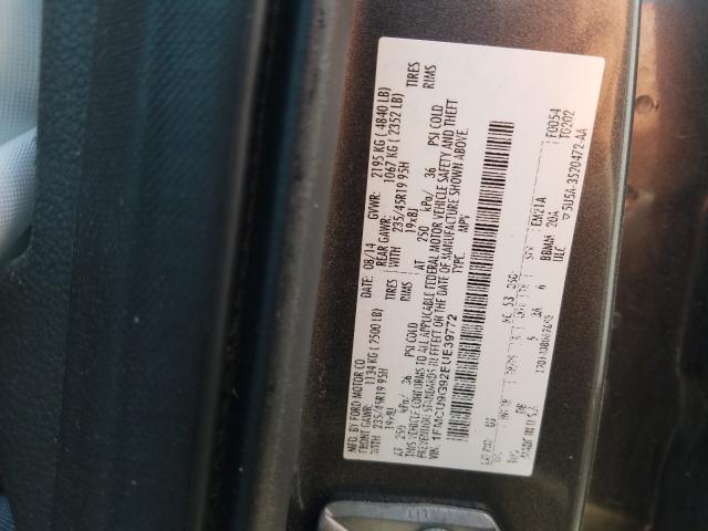 Photo 9 VIN: 1FMCU9G92EUE39772 - FORD ESCAPE SE 