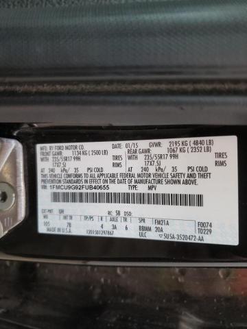 Photo 9 VIN: 1FMCU9G92FUB40655 - FORD ESCAPE SE 