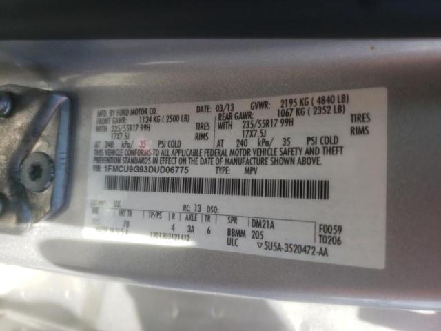 Photo 9 VIN: 1FMCU9G93DUD06775 - FORD ESCAPE SE 