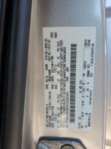 Photo 12 VIN: 1FMCU9G93EUC93351 - FORD ESCAPE SE 