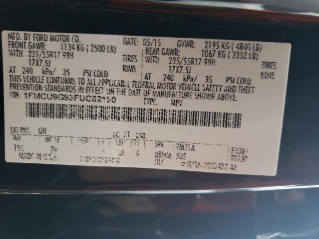 Photo 12 VIN: 1FMCU9G93FUC82190 - FORD ESCAPE 4D 