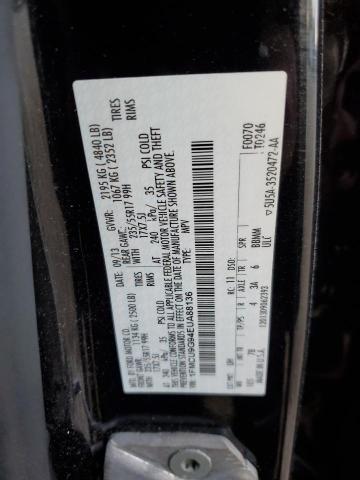 Photo 11 VIN: 1FMCU9G94EUA88136 - FORD ESCAPE SE 