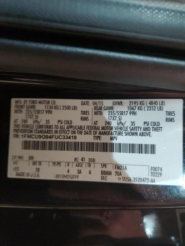 Photo 11 VIN: 1FMCU9G94FUC33418 - FORD ESCAPE 