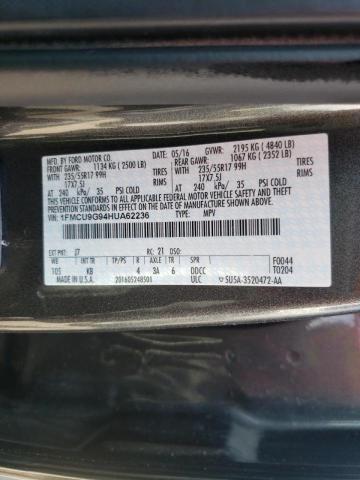 Photo 9 VIN: 1FMCU9G94HUA62236 - FORD ESCAPE SE 