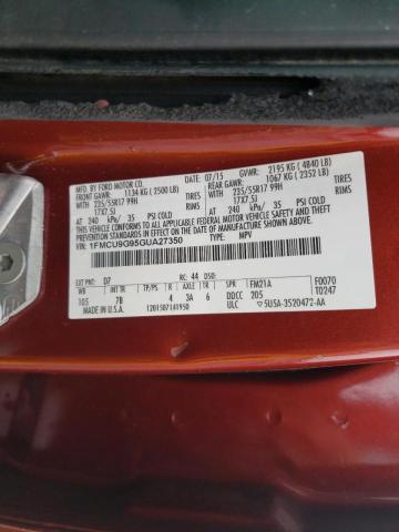 Photo 9 VIN: 1FMCU9G95GUA27350 - FORD ESCAPE SE 