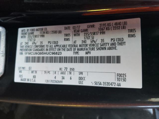 Photo 13 VIN: 1FMCU9G95HUC96823 - FORD ESCAPE 