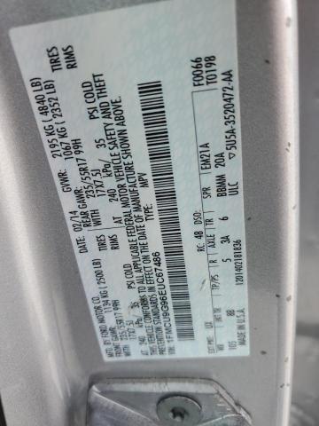 Photo 12 VIN: 1FMCU9G96EUC67486 - FORD ESCAPE SE 