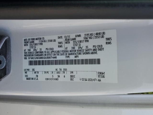 Photo 12 VIN: 1FMCU9G96GUB87446 - FORD ESCAPE 